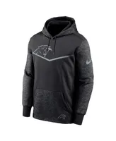 Men's Nike Black Carolina Panthers Rflctv Chevron Pullover Hoodie