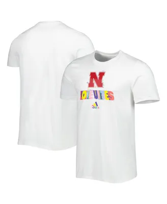 Men's adidas White Nebraska Huskers Pride Fresh T-shirt