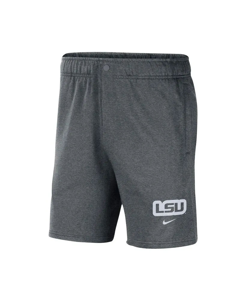 Men's Nike Gray Lsu Tigers Fleece Shorts