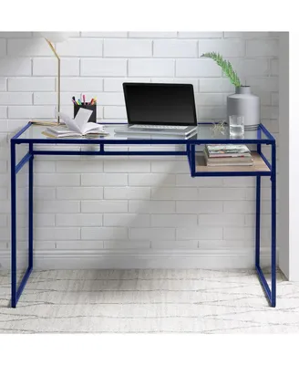 Simplie Fun Yasin Desk, & Glass