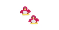 Mighty Jr Microfiber Ball Penguin, 2-Pack Dog Toys