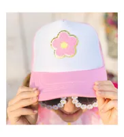 Child Girl's Daisy Patch Hat