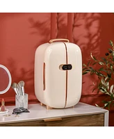 Homcom Portable Beauty Fridge with Led Lighting for Makeup,