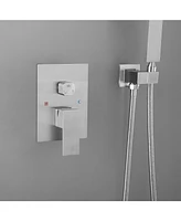 Shower System 10 Inch Square Bathroom Luxury Rain Mixer Shower Combo Set