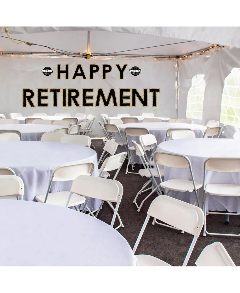 Happy Retirement Peel and Stick Large Banner Wall Decals Happy Retirement