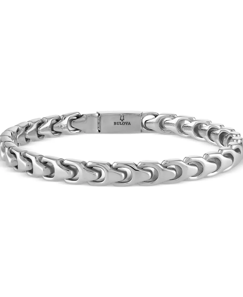 Bulova Men's Link Bracelet Stainless Steel