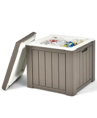 10 Gallon Ice Cooler w/ Built-in Handles and Detachable Lid