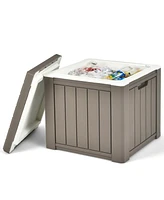 10 Gallon Ice Cooler w/ Built-in Handles and Detachable Lid