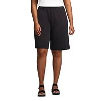 Lands' End Women's Plus Sport Knit High Rise Shorts