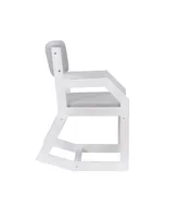 Linon Home Decor Alles 2-Position Sled Base Accent Chair