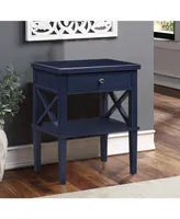 Simplie Fun Madison Midnight Blue Nightstand