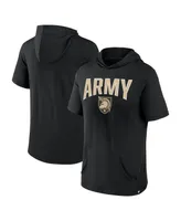 Men's Fanatics Black Army Knights Outline Lower Arch Hoodie T-shirt