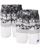 Men's G-iii Sports by Carl Banks Black, White Buffalo Bills Ocean Tide Swim Trunks