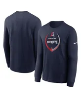 Men's Nike Navy New England Patriots Icon Legend Long Sleeve T-shirt