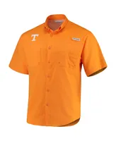 Men's Columbia Tenn Orange Tennessee Volunteers Pfg Tamiami Shirt