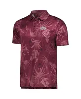 Men's Colosseum Maroon Montana Grizzlies Palms Team Polo Shirt