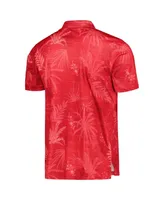 Men's Colosseum Scarlet Nebraska Huskers Palms Team Polo Shirt