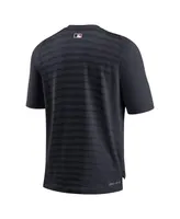 Men's Nike Minnesota Twins Navy Authentic Collection Pregame Raglan Performance V-Neck T-shirt