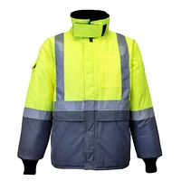 RefrigiWear Men's High Visibility Freezer Edge Insulated Jacket with Reflective Tape