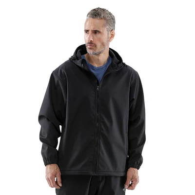 RefrigiWear Big & Tall Warm Water-Resistant Lightweight Softshell Jacket with Hood