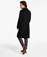 Tallia Men's Classic-Fit Medium Weight Solid Wool Blend Overcoats