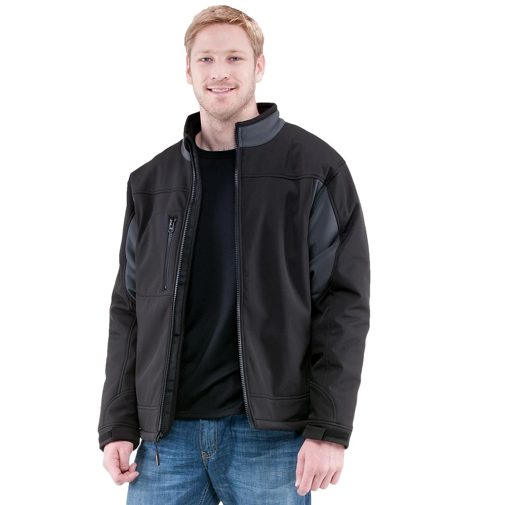 RefrigiWear Men's Insulated Softshell Jacket - Water-Resistant Windproof Shell