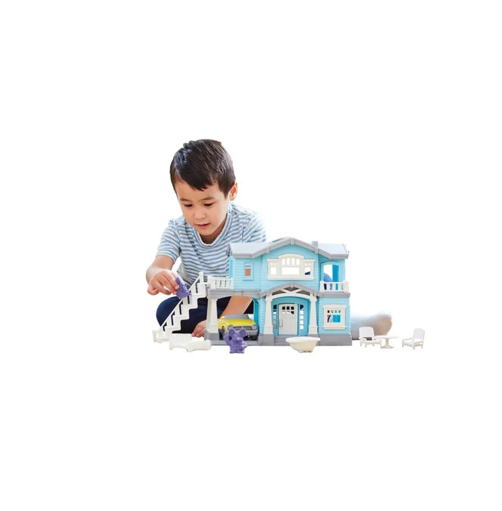 Green Toys Eco-Friendly Multi-Leveled House Play Set