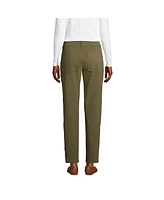 Lands' End Women's Starfish Mid Rise Elastic Waist Pull On Utility Ankle Pants