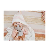 Crane Baby Baby Girls Parker Cotton Neutral Hooded Towel