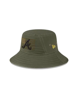 Men's New Era Green Atlanta Braves 2023 Armed Forces Day Bucket Hat