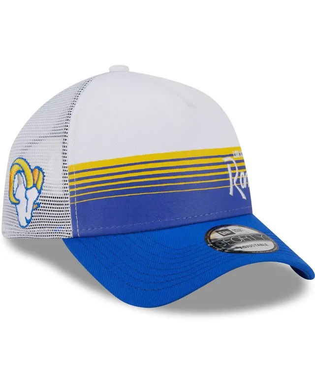 Men's New Era Royal Los Angeles Rams Super Bowl LVI Champions Side Patch  9FORTY Adjustable Hat