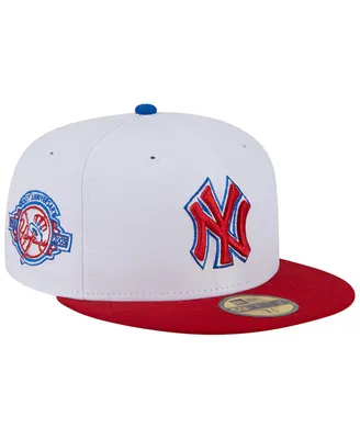 Men's New Era White, Red York Yankees Undervisor 59FIFTY Fitted Hat