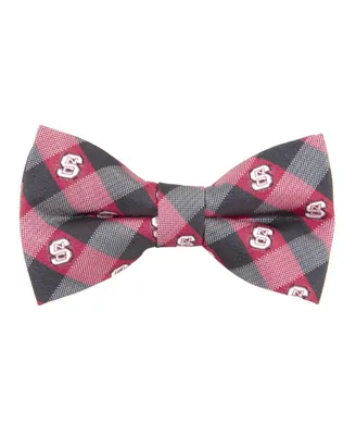 Men's Red Nc State Wolfpack Check Bow Tie
