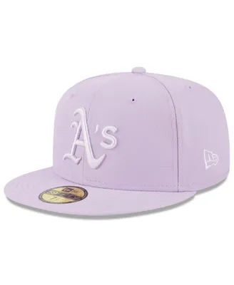 Men's New Era Lavender Oakland Athletics 2023 Spring Color Basic 59FIFTY Fitted Hat