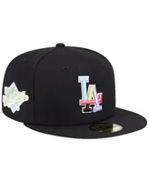 Men's New Era Black Los Angeles Dodgers Multi-Color Pack 59FIFTY Fitted Hat