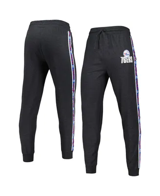 Men's Concepts Sport Charcoal Philadelphia 76ers Team Stripe Jogger Pants