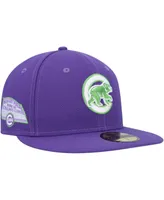 Men's New Era Purple Chicago Cubs Lime Side Patch 59FIFTY Fitted Hat