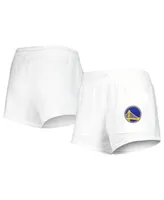 Women's Concepts Sport White Golden State Warriors Sunray Shorts