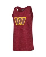 Women's New Era Burgundy Washington Commanders Space Dye Tie-Back Tank Top