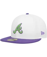 Men's New Era White Atlanta Braves Side Patch 59FIFTY Fitted Hat