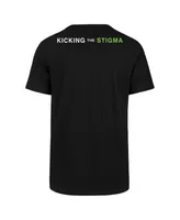 Men's '47 Brand Black Indianapolis Colts Kicking the Stigma T-shirt