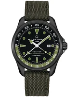 Certina Men's Swiss Automatic Ds Action Gmt Green Synthetic Strap Watch 43mm
