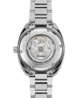 Certina Men's Swiss Automatic Ds-2 Stainless Steel Bracelet & Gray Synthetic Strap Watch 41mm Gift Set