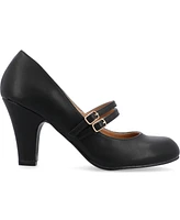 Journee Collection Women's Windy Double Strap Mary Jane Pumps