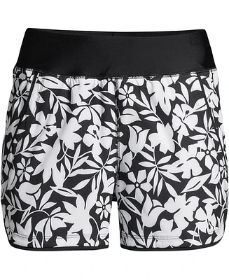 Lands' End Plus Size 3" Quick Dry Swim Shorts with Panty
