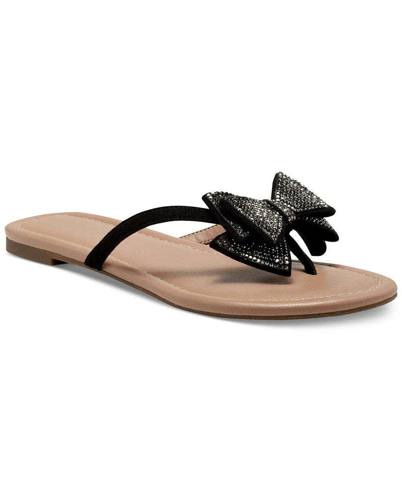 I.n.c. International Concepts Women's Mabae Bow Flat Sandals, Created for Macy's