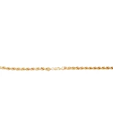 Glitter Rope Link 24" Chain Necklace in 14k Gold