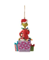 Jim Shore Grinch Wrapped in Lights Ornament