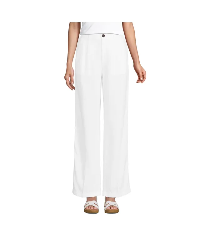 Lands' End Plus Flex High Rise Wide Leg Pants