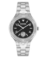 Versus Versace Women's Three-Hand Quartz Vittoria Silver-Tone Stainless Steel Bracelet 38mm